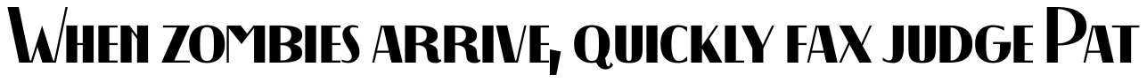 Decohead Display Font