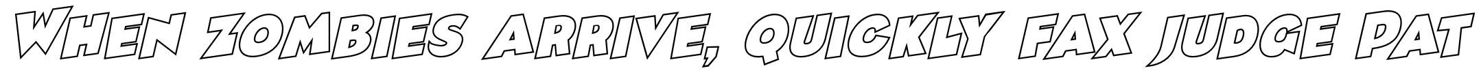 Comic Hop Outline