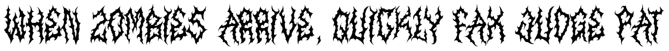 ANCIENT SERPENT — Trash Metal Font