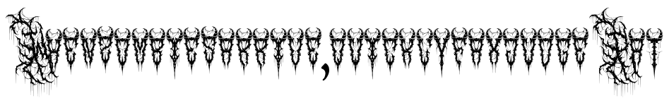 GOATHAM Death Metal Font