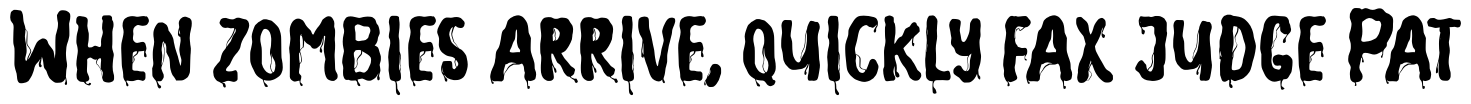 NCL HALLOWEEN DANGER — Bloody Horror Font