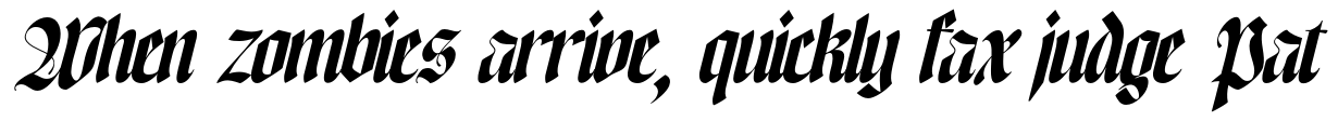 NCL Enigmatic Waesbendiy — Blackletter Font