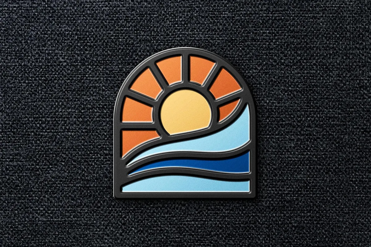 Enamel Pin Logo Mockup