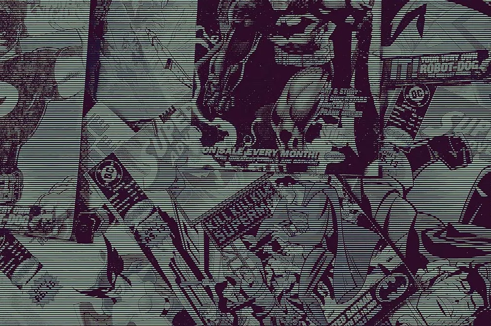 Halftone Lines Photo Effect