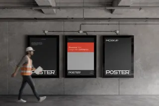 Industrial Poster Mockup
