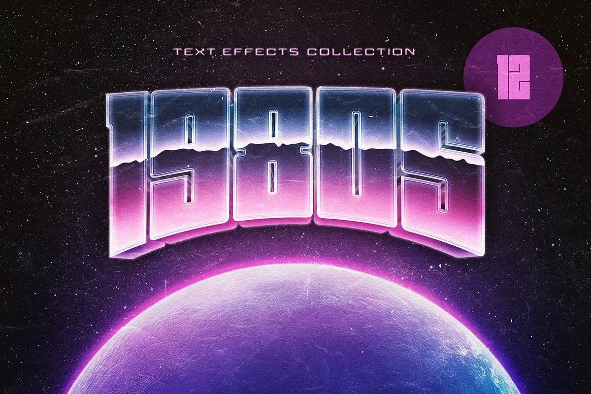 80s Text Effects Collection