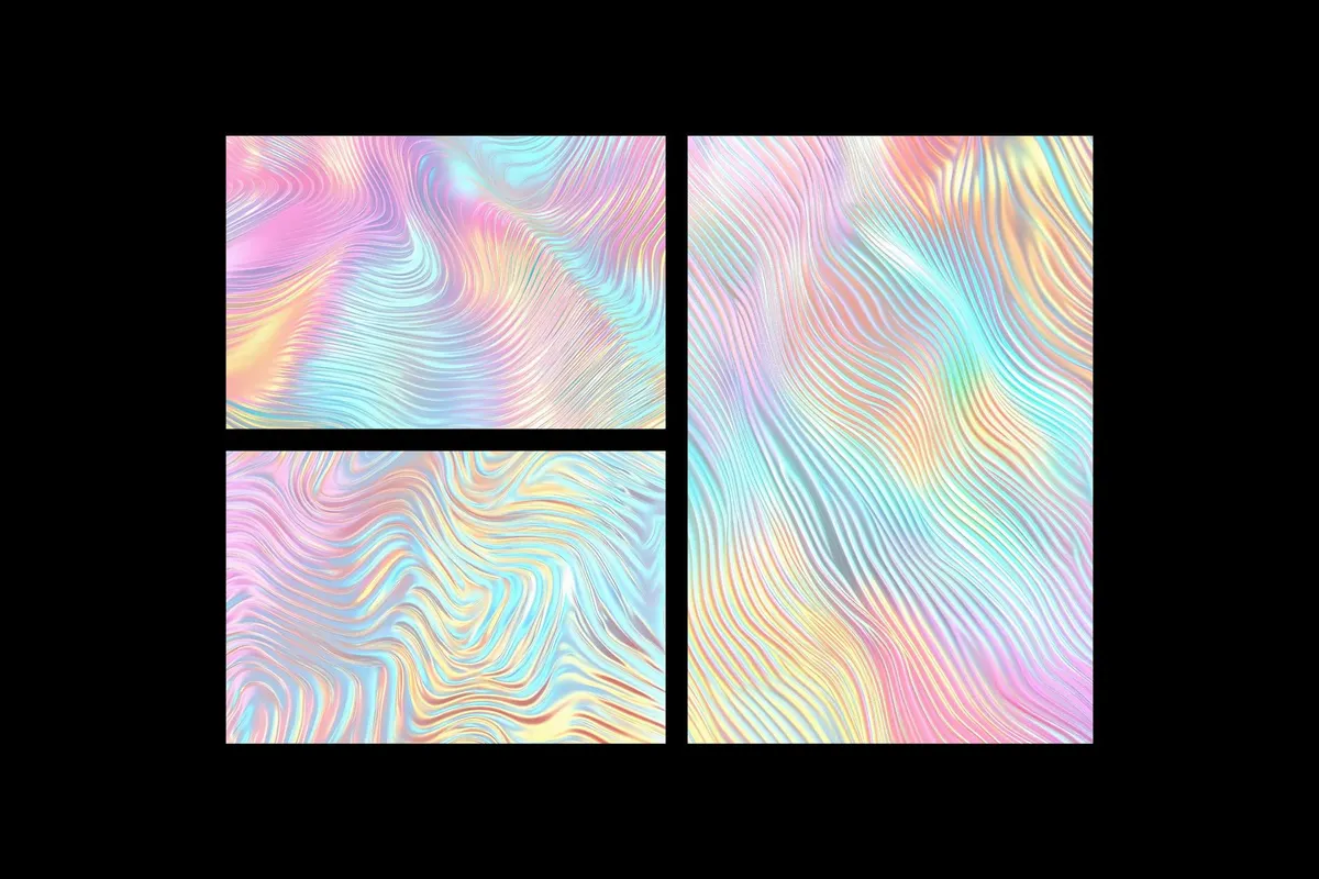 Ribbed Holographic Textures