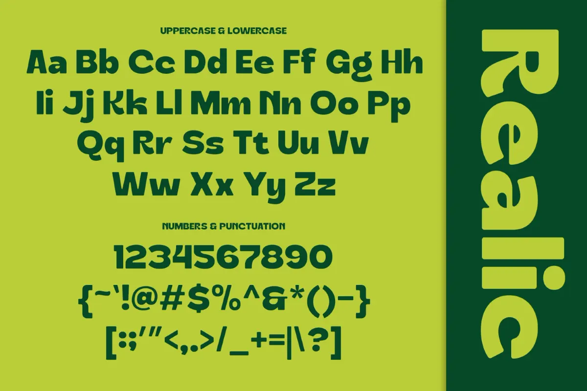 Realic - Bold Round Sans Font