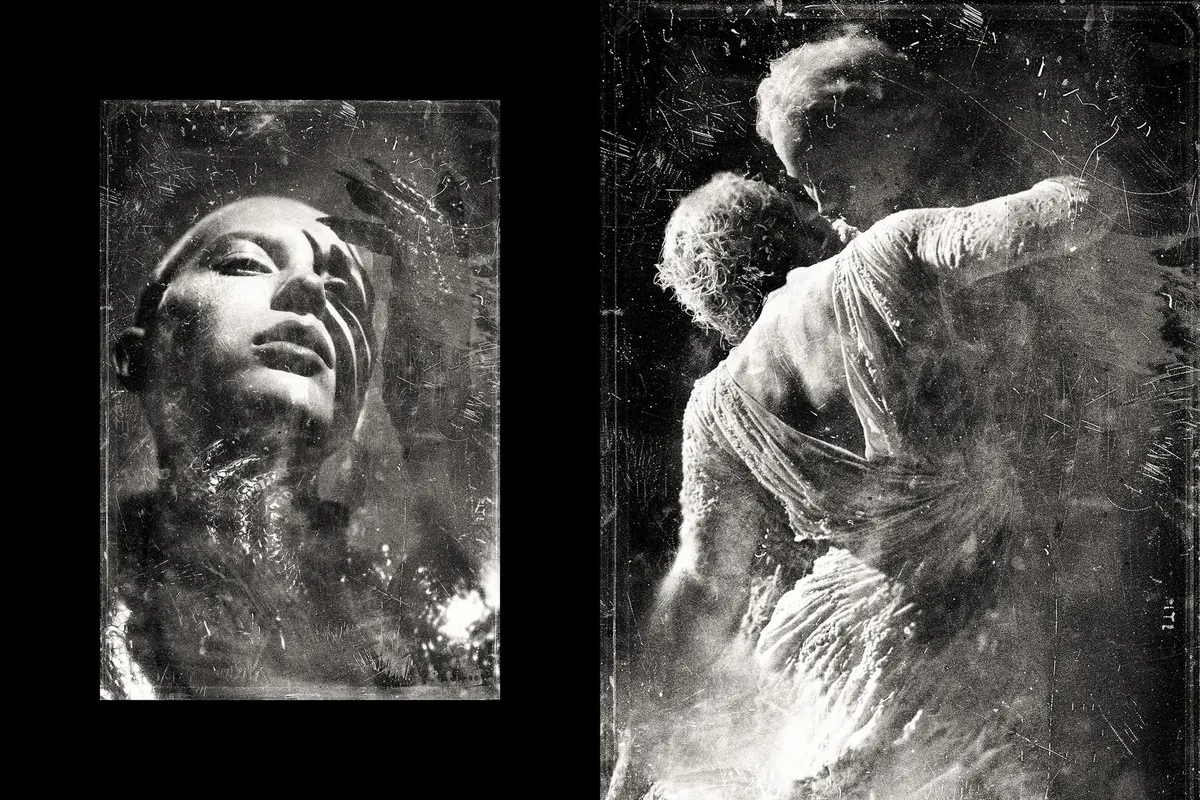 Silver Plate Photo Effect