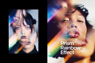 Prism Rainbow Poster Photo Effect