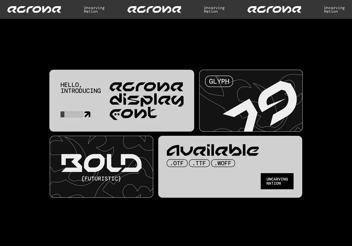 Acrona Display Font
