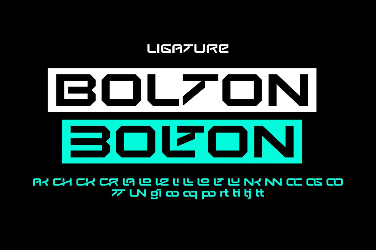 Scitex - Futuristic Angular Display Font