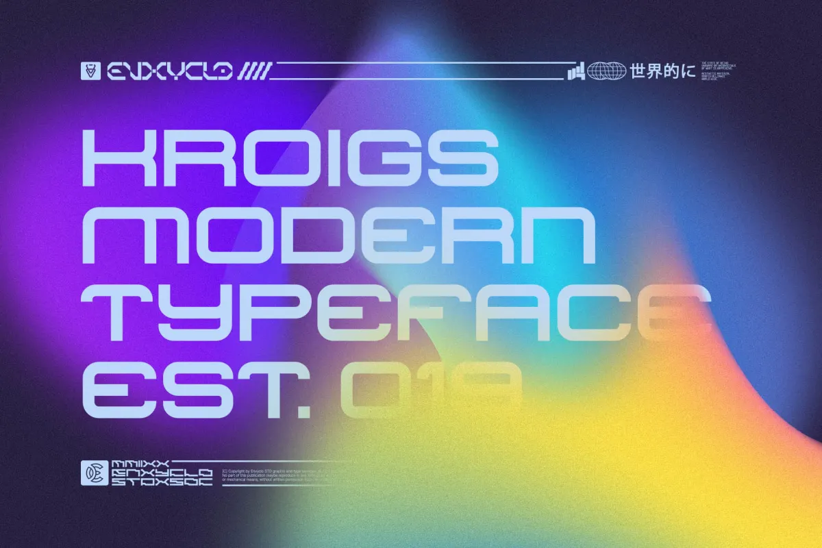 Kroigs - Futuristic Display Font