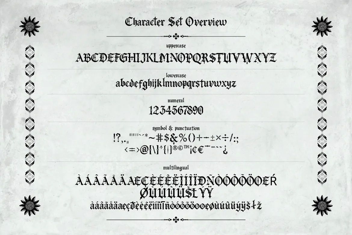 Velgravia – Gothic Blackletter Font