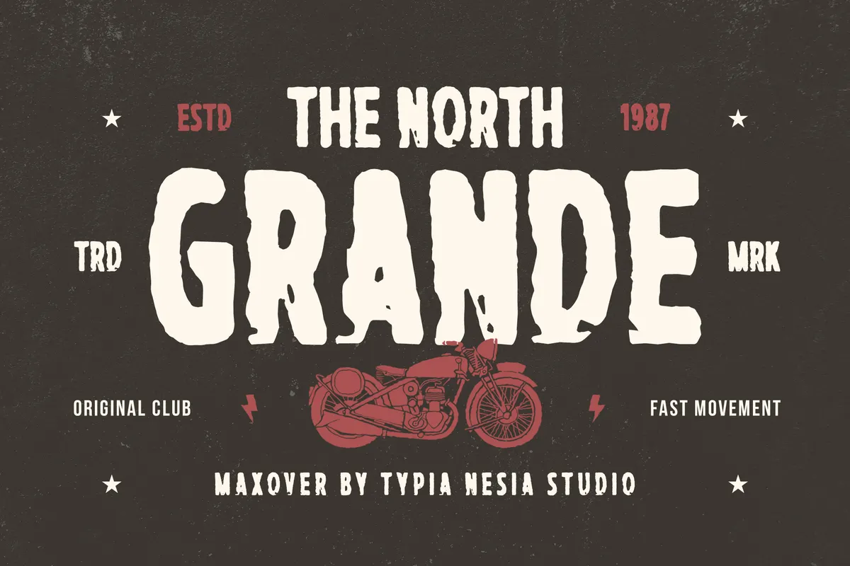 Maxover - Hand Drawn Vintage Display Font