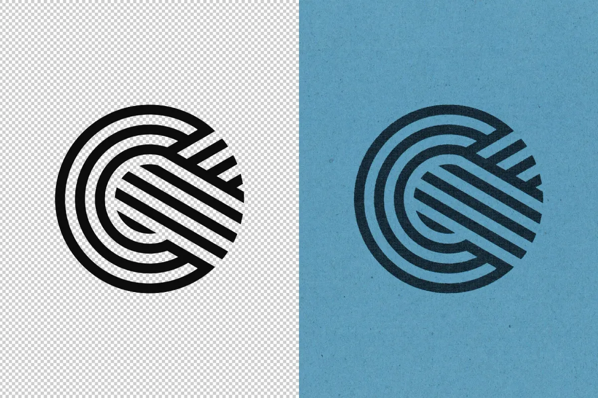 Textured Print Text & Logo Effect