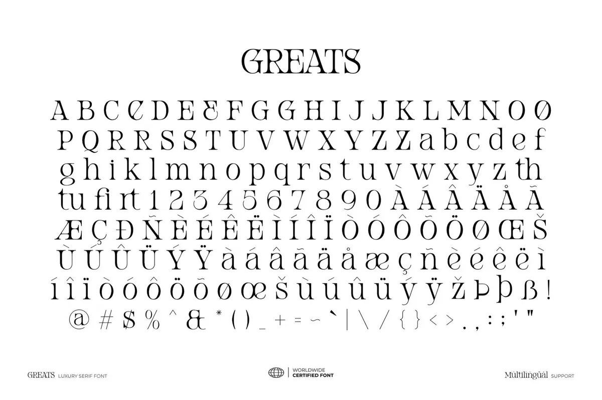 Greats — Luxury Serif Font
