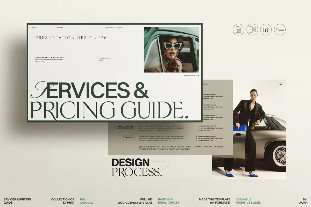 Services and Pricing Guide Presentation Template