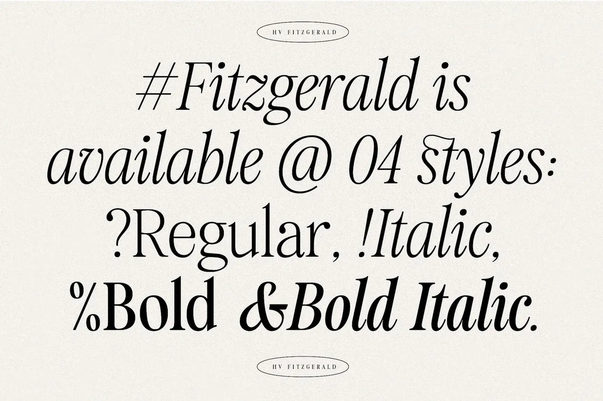 Fitzgerald — Classic Retro Serif