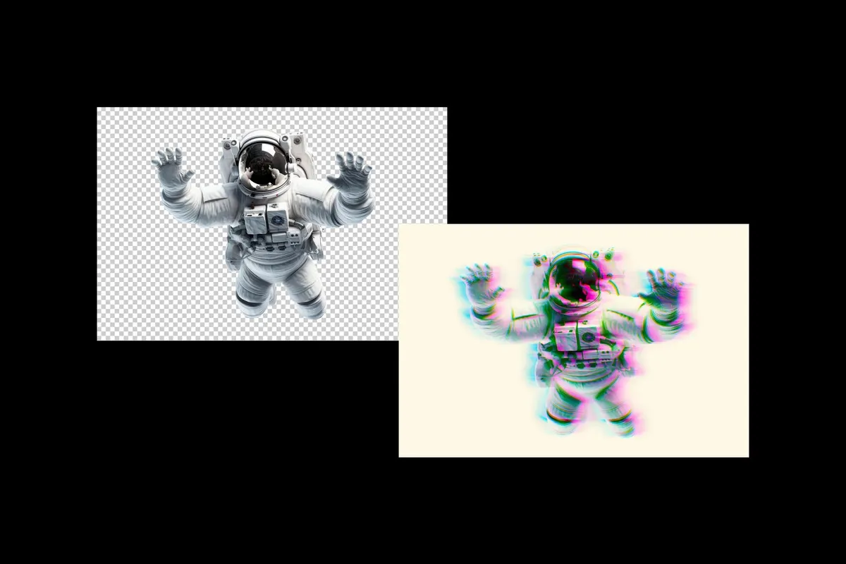 RGB Glitch Photo Effect