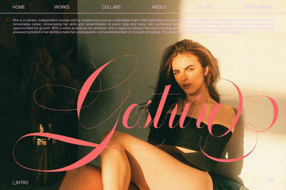 GLOWING ROMANCE — Luxury Calligraphy Font