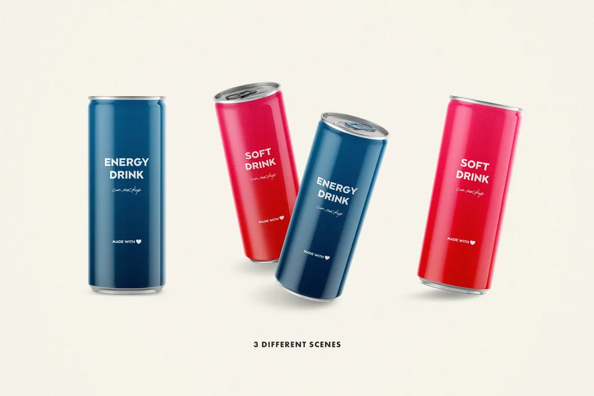 Soda Can Mockups