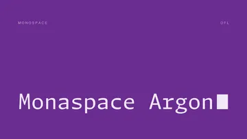 Monaspace Argon - Free Tech Font