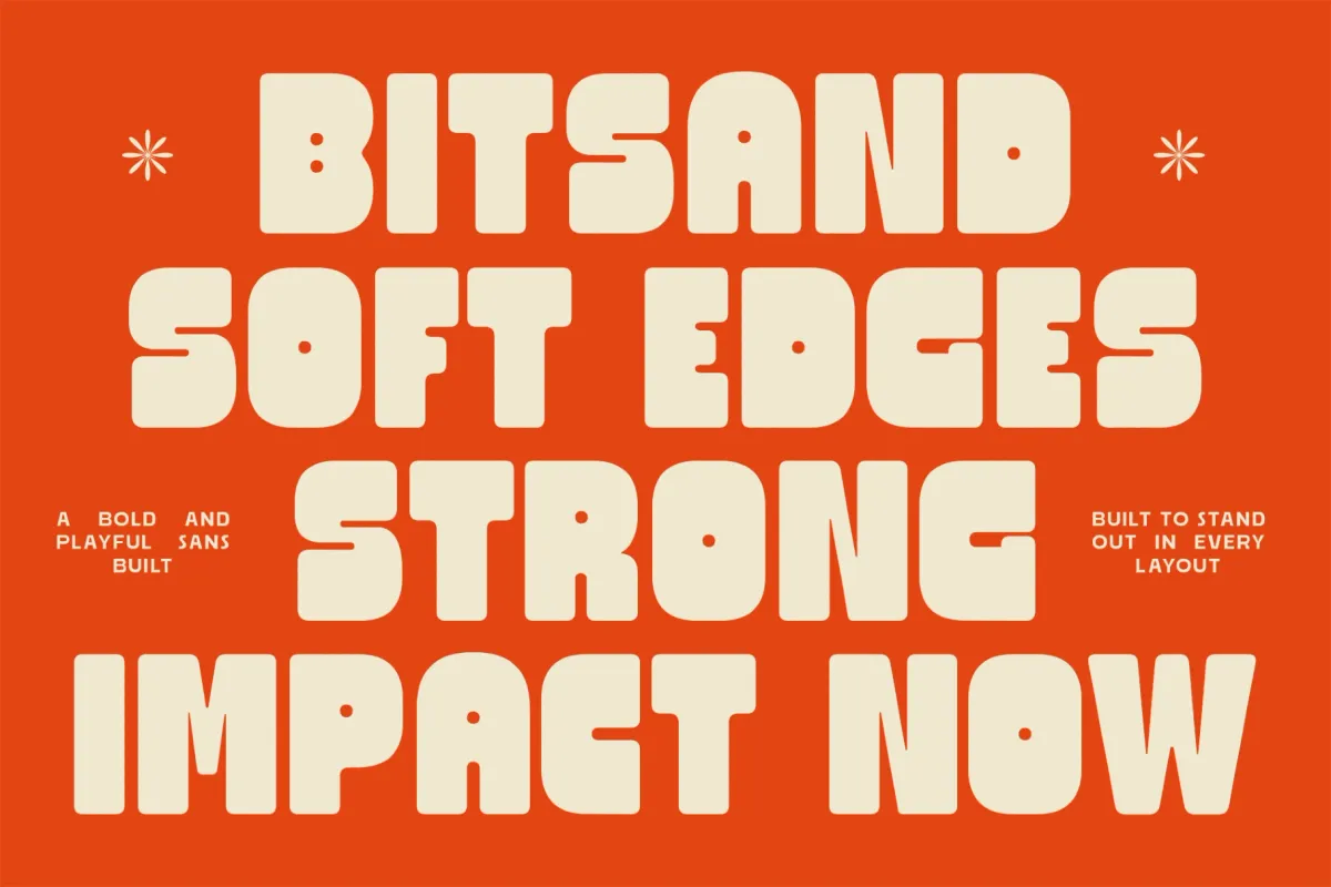 Bitsand – Rounded Playful Display Sans Font