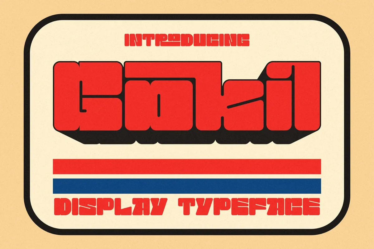Gokil — Retro Display Font
