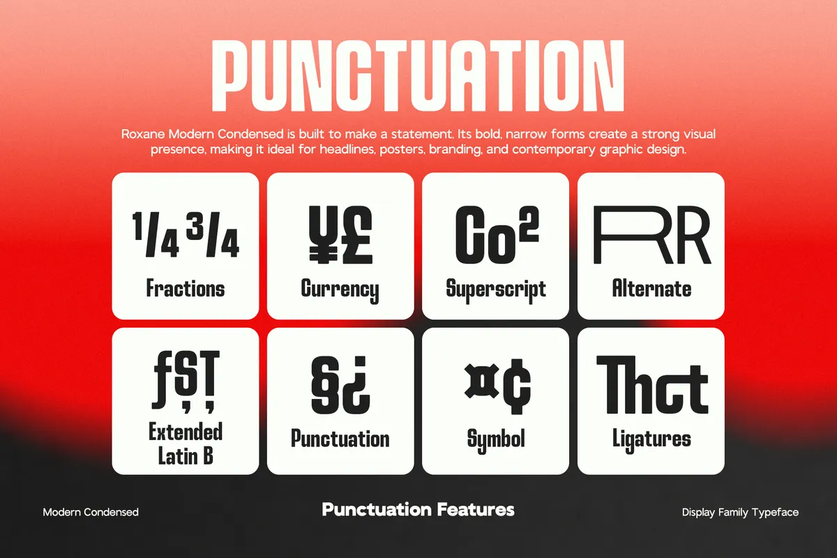 GC Roxane - Tall Condensed Display Font
