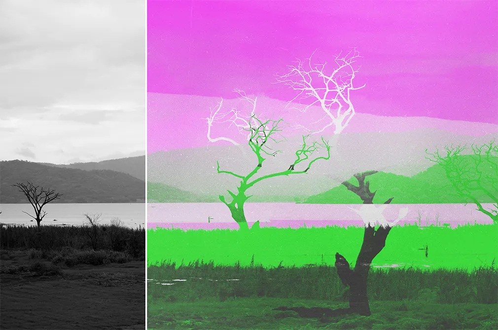 Neon Photo Effect