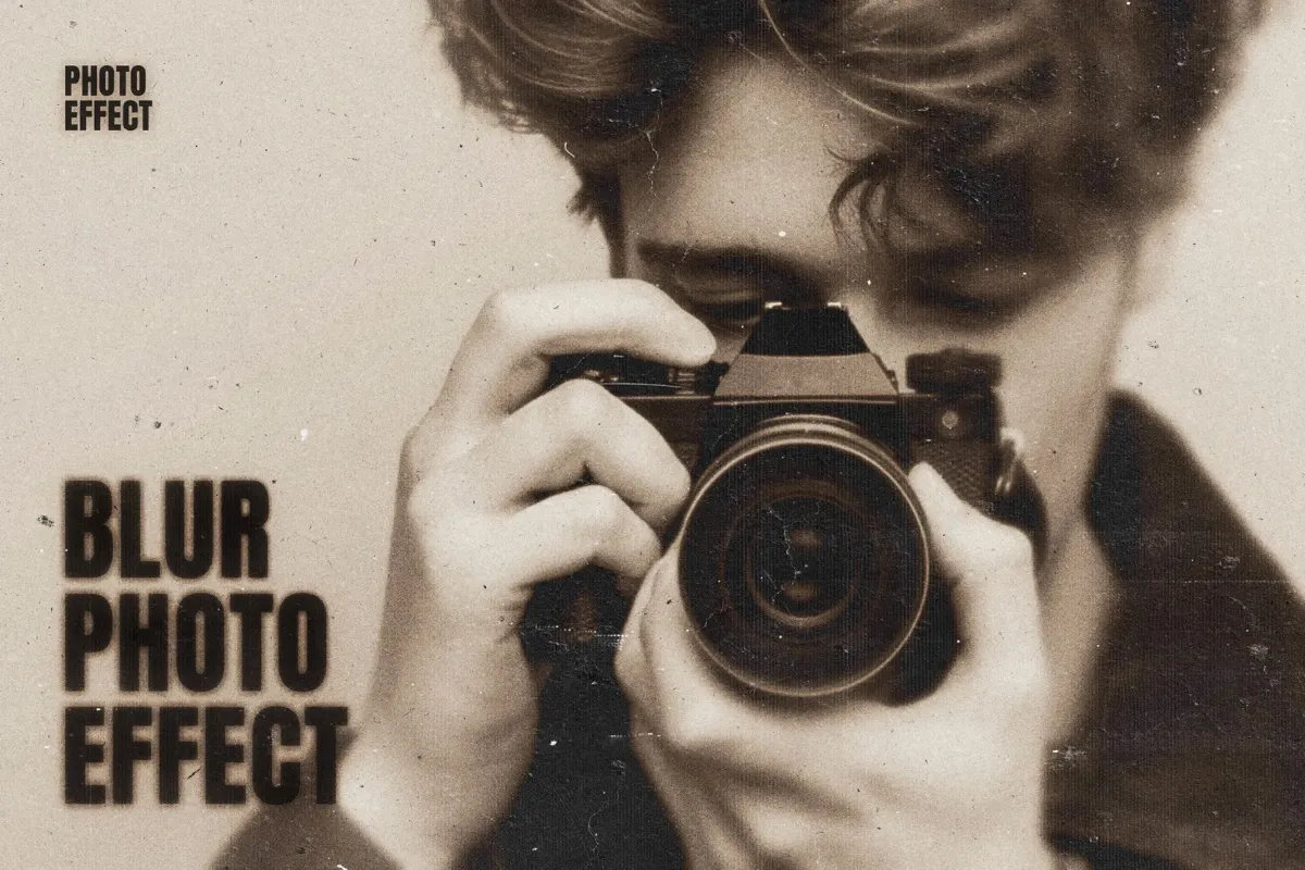Retro Blur Photo Effect