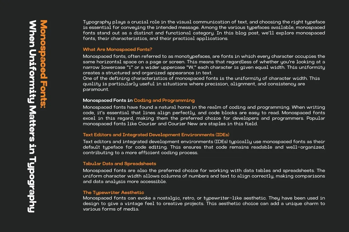Monoglyphic - Clean Monospace Font