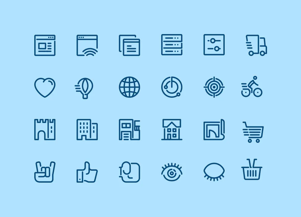 100 Airline Icons