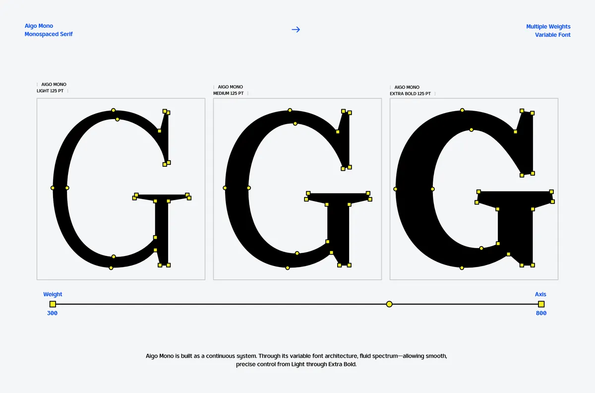 TRT Aigo Mono Monospace Serif Type