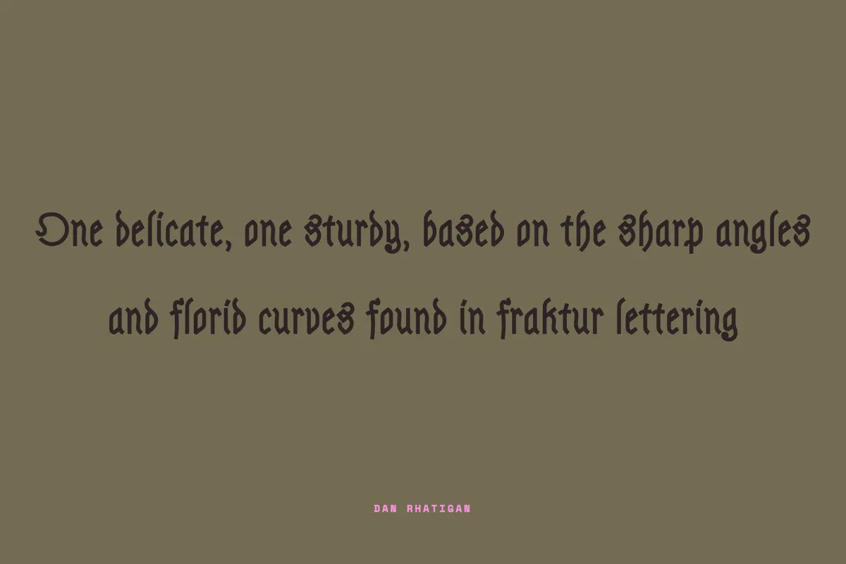 Astloch - Free Monoline Gothic Display
