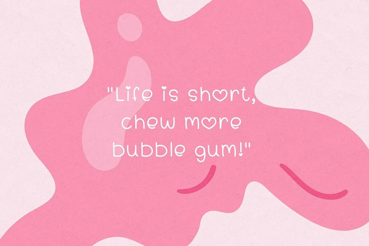 Bubblegum Bliss - Cute Handwritten Font