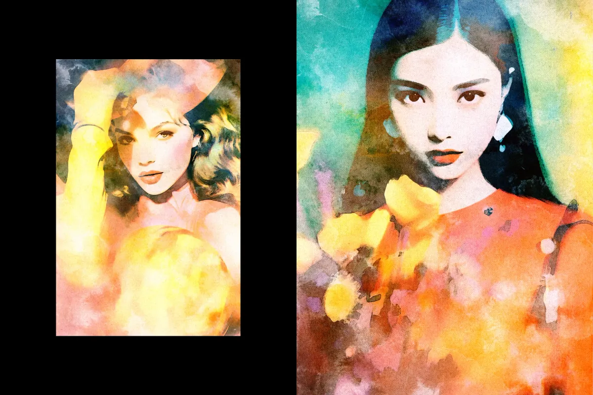 Retro Paint Photo Effect