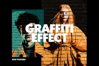 Wall Graffiti Poster Photo Effect