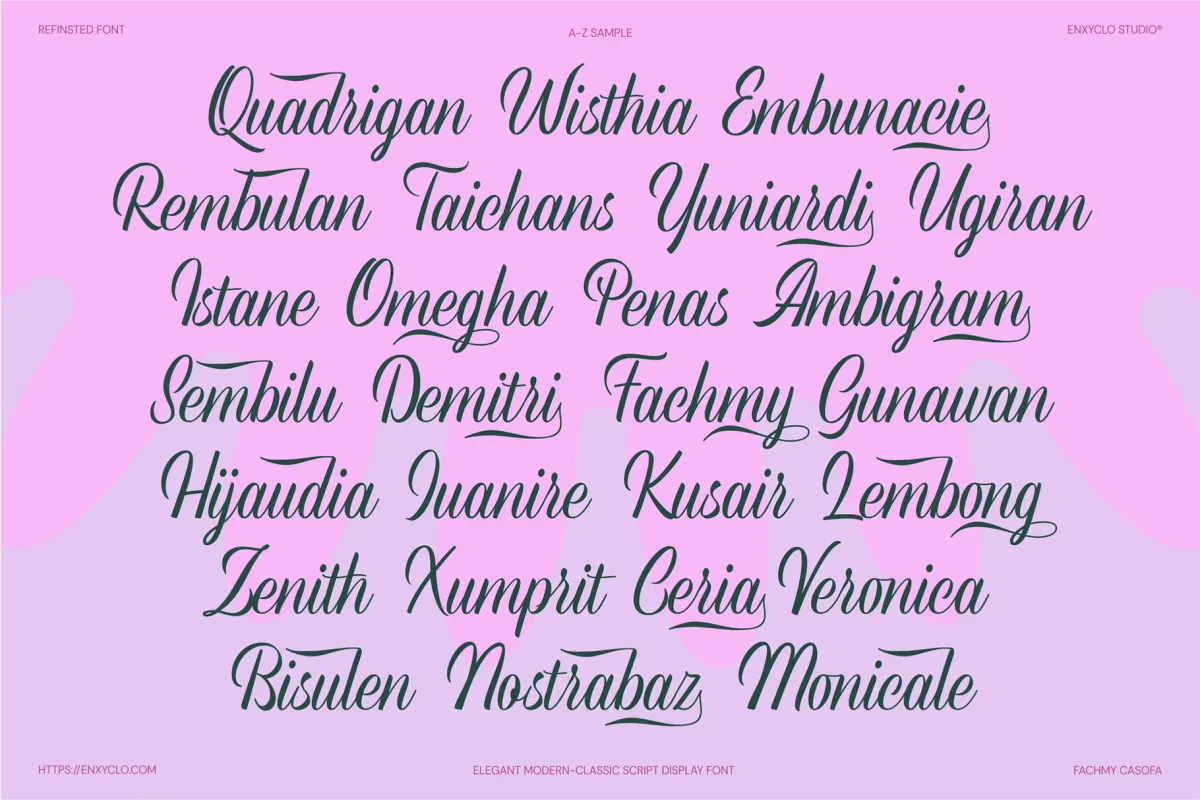 Refinsted - Modern Calligraphy Script Font