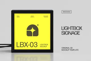 Original Lightbox Signage Mockup