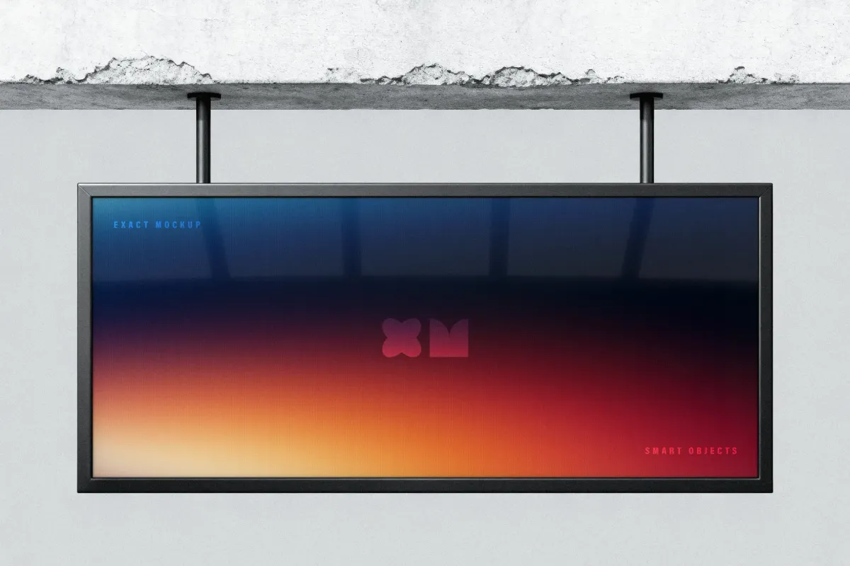 Minimalist Industrial Screen Mockup