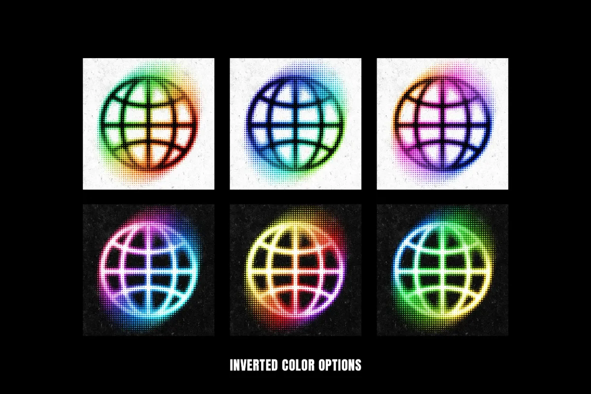 Pixel Blur Glow Text Effect