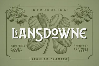 Lansdowne Decorative Font