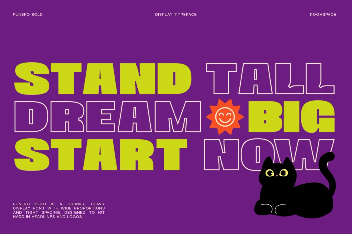 Uneko Bold – Playful Chunky Display Font