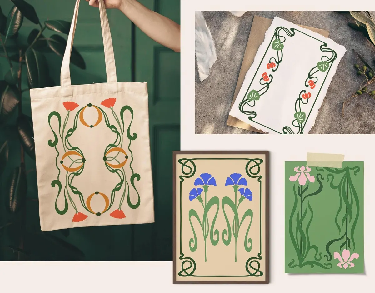 Art Nouveau Vector Print Creator