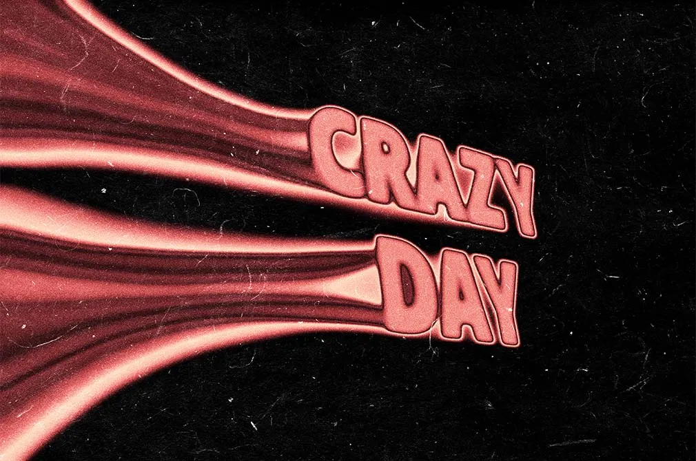 Acid Smeared Text Effect