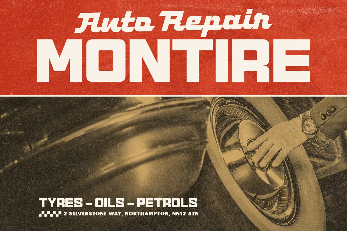 Grand Piston - Retro Display Font Duo