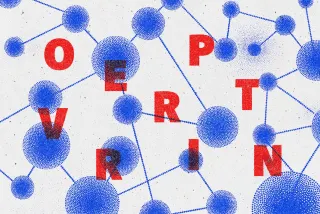 Halftone Overprint Photo Effect