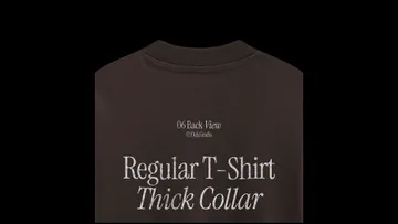 T-Shirt Collar Closeup Mockup — Back View